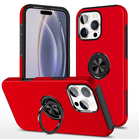 For iPhone 16 Pro Magnetic Ring Holder Phone Case(Red) - iPhone 16 Pro Cases by PMC Jewellery | Online Shopping South Africa | PMC Jewellery | Buy Now Pay Later Mobicred