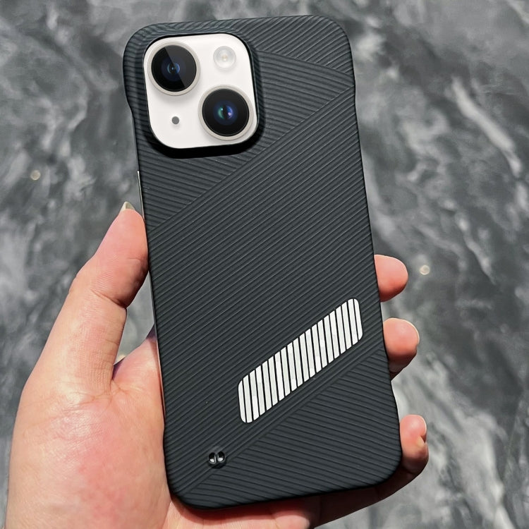 For iPhone 14 Carbon Fiber Frameless Cooling Phone Case(Silver) - iPhone 14 Cases by PMC Jewellery | Online Shopping South Africa | PMC Jewellery | Buy Now Pay Later Mobicred