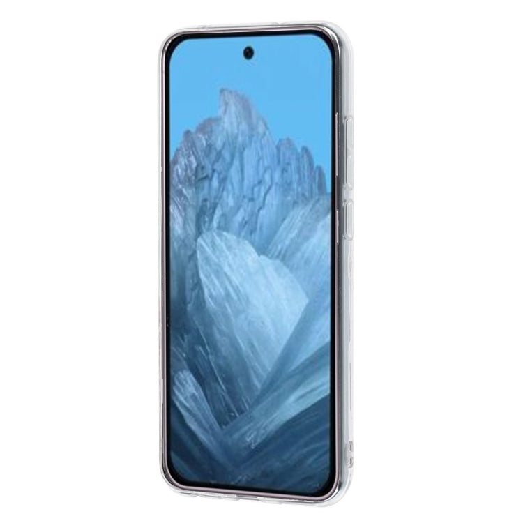 For Google Pixel 9 Colored Drawing Pattern Transparent TPU Phone Case(Black Eye) - Google Cases by PMC TechLife | Online Shopping South Africa | PMC TechLife | Buy Now Pay Later Mobicred