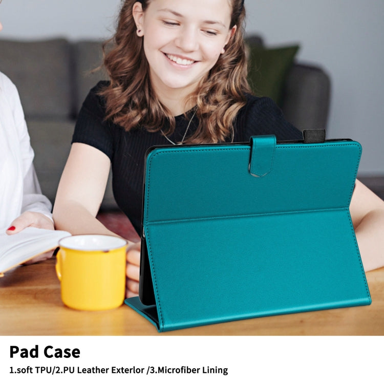 For Honor Pad 9 Rhombus Lattice Leather Tablet Case(Dark Green) - Honor by PMC TechLife | Online Shopping South Africa | PMC TechLife | Buy Now Pay Later Mobicred
