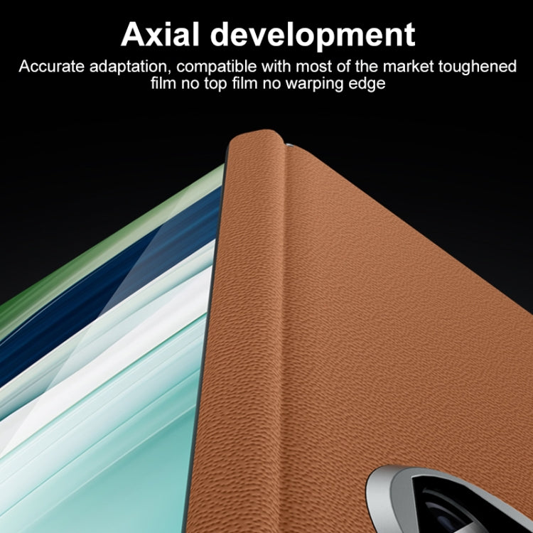For Huawei Mate X5 SULADA Frameless Top Layer Cowhide Leather + PC Phone Case(Black) - free shipping - PMC Jewellery - Order now!