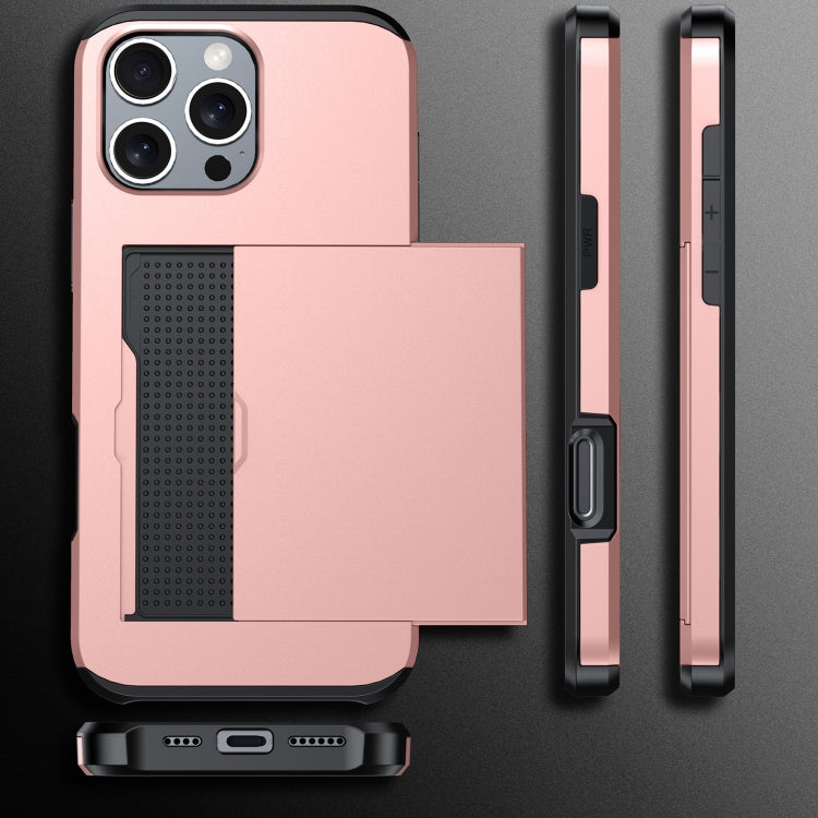For iPhone 16 Shockproof Armor Phone Case with Card Slot(Grey) - iPhone 16 Cases by PMC TechLife | Online Shopping South Africa | PMC TechLife | Buy Now Pay Later Mobicred
