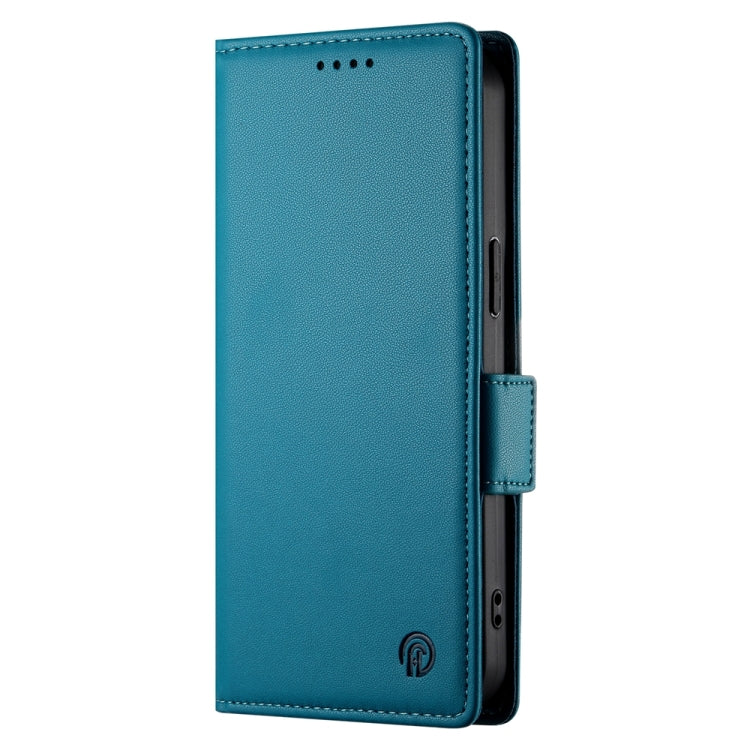 For Google Pixel 9 Pro Side Buckle Magnetic Frosted Leather Phone Case(Blue) - Google Cases by PMC Jewellery | Online Shopping South Africa | PMC Jewellery | Buy Now Pay Later Mobicred