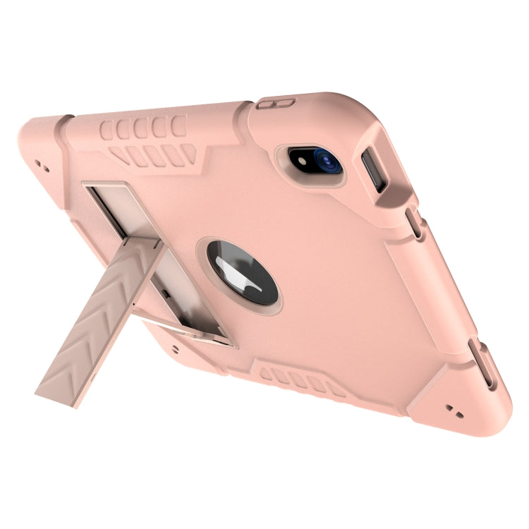 For iPad Air 11 2024 Armor Holder Silicone Hybrid PC Tablet Case(Rose Gold) - iPad Air 11 2024 Cases by PMC Jewellery | Online Shopping South Africa | PMC Jewellery | Buy Now Pay Later Mobicred