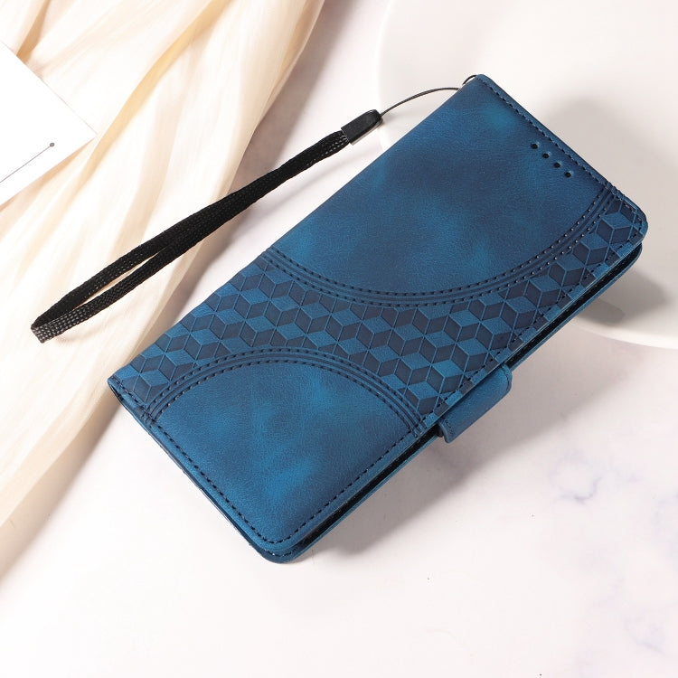 For Google Pixel 9 Pro XL Embossed Rhombus Starry Leather Phone Case(Blue) - Google Cases by PMC Jewellery | Online Shopping South Africa | PMC Jewellery | Buy Now Pay Later Mobicred