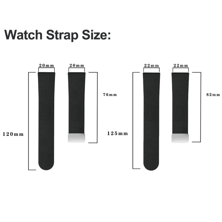 22mm Magnetic Silver Buckle Silicone Leather Watch Band(Grey) - free shipping - PMC TechLife - Order now!