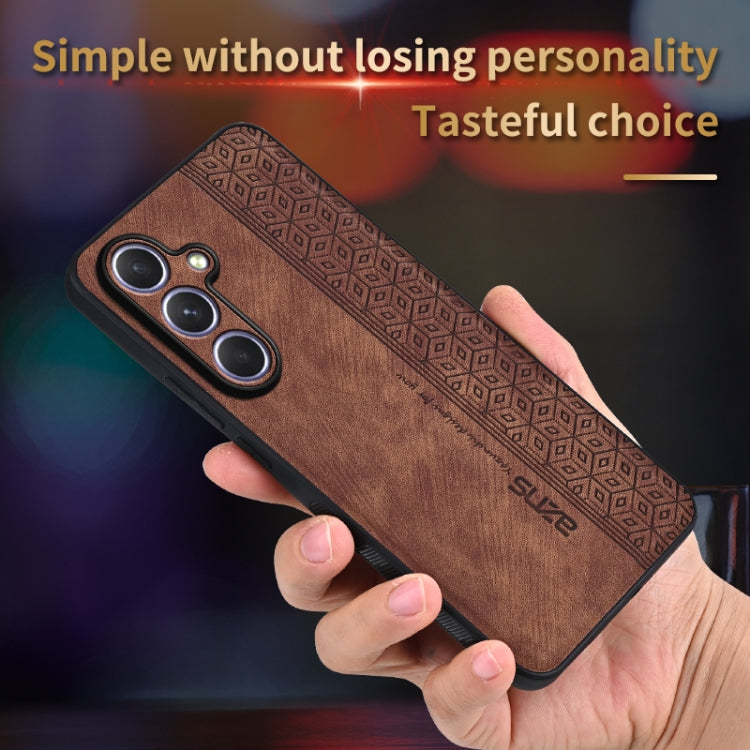 For Samsung Galaxy S25+ 5G AZNS 3D Embossed Skin Feel Phone Case(Brown) - Galaxy S25+ 5G Cases by AZNS | Online Shopping South Africa | PMC Jewellery | Buy Now Pay Later Mobicred