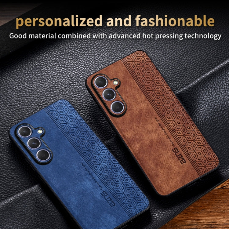 For Samsung Galaxy S25 5G AZNS 3D Embossed Skin Feel Phone Case(Brown) - Galaxy S25 5G Cases by AZNS | Online Shopping South Africa | PMC Jewellery | Buy Now Pay Later Mobicred