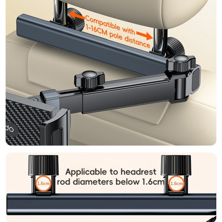 Yesido C294 Telescopic Car Backrest Folding Holder(Black) - Car Holders by Yesido | Online Shopping South Africa | PMC Jewellery | Buy Now Pay Later Mobicred