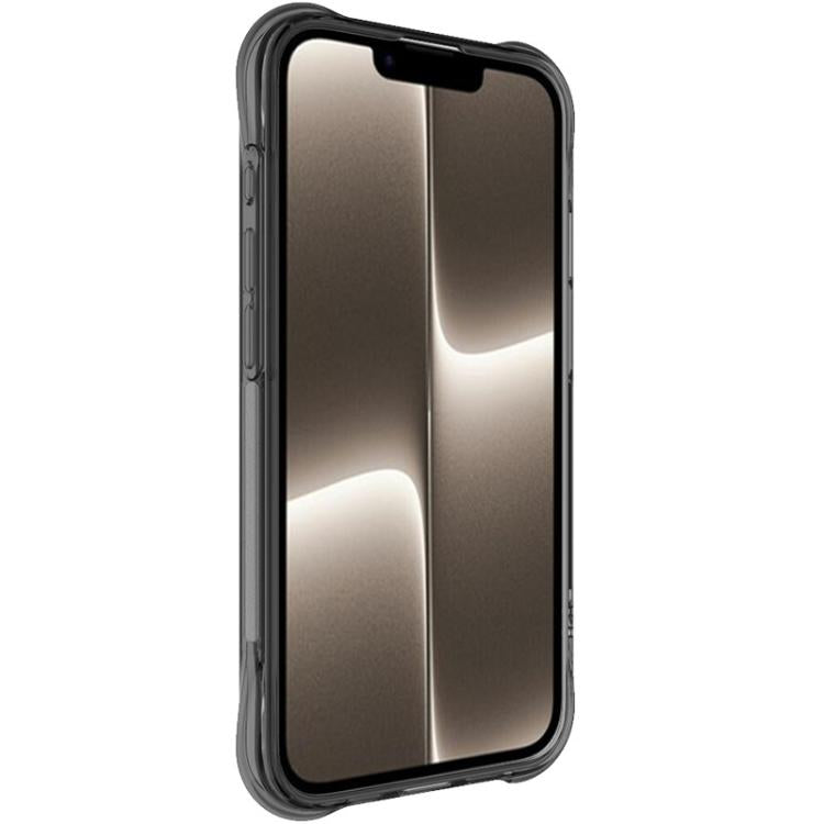 For iPhone 16e imak Shockproof Airbag TPU Phone Case(Transparent Black) - iPhone 16e Cases by imak | Online Shopping South Africa | PMC TechLife | Buy Now Pay Later Mobicred