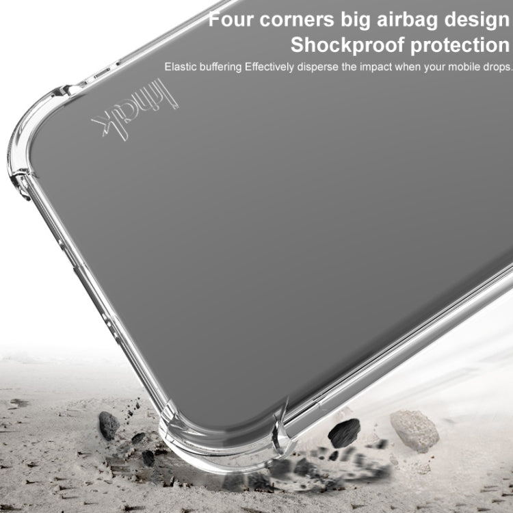 For iPhone 16e imak Shockproof Airbag TPU Phone Case(Transparent Black) - iPhone 16e Cases by imak | Online Shopping South Africa | PMC TechLife | Buy Now Pay Later Mobicred