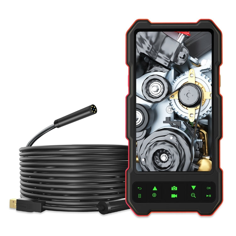 T21 4.5 inch IPS Color Screen 8mm Single Camera Split Hard Cable Industrial Endoscope, Length:2m(Black Red) -  by PMC Jewellery | Online Shopping South Africa | PMC Jewellery | Buy Now Pay Later Mobicred