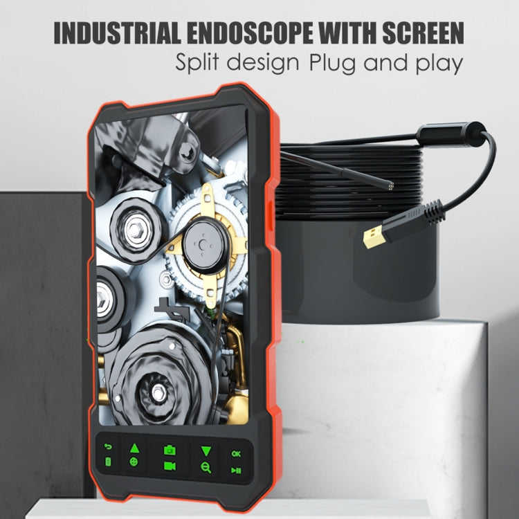T21 4.5 inch IPS Color Screen 3.9mm Single Camera Split Hard Cable Industrial Endoscope, Length:3.5m(Black Red) - free shipping - PMC TechLife - Order now!