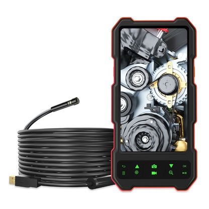 T21 4.5 inch IPS Color Screen 7.9mm Dual Camera Split Hard Cable Industrial Endoscope, Length:2m(Black Red) -  by PMC Jewellery | Online Shopping South Africa | PMC Jewellery | Buy Now Pay Later Mobicred