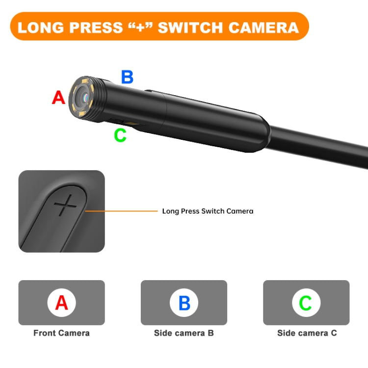 Y15 5.5mm Single Camera WiFi Connected Hard Cable HD Industrial Endoscope, Length:2m(Black) -  by PMC Jewellery | Online Shopping South Africa | PMC Jewellery | Buy Now Pay Later Mobicred