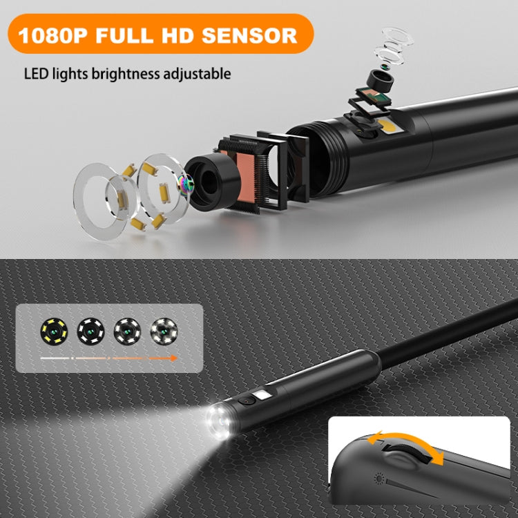 Y15 5.5mm Single Camera WiFi Connected Hard Cable HD Industrial Endoscope, Length:1m(Black) -  by PMC Jewellery | Online Shopping South Africa | PMC Jewellery | Buy Now Pay Later Mobicred