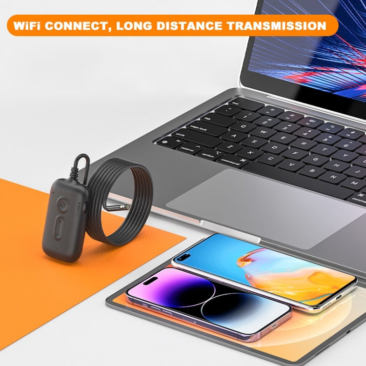 Y15 3.9mm Single Camera WiFi Connected Hard Cable HD Industrial Endoscope, Length:2m(Black) -  by PMC TechLife | Online Shopping South Africa | PMC TechLife | Buy Now Pay Later Mobicred