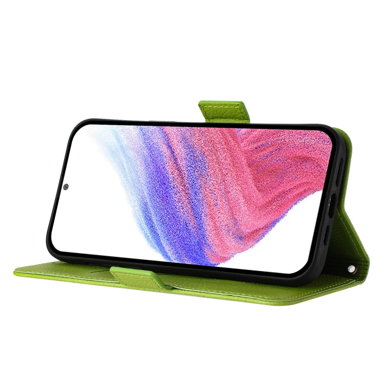 For Blackview Shark 8 Embossed Rose RFID Anti-theft Leather Phone Case(Green) - More Brand by PMC TechLife | Online Shopping South Africa | PMC TechLife | Buy Now Pay Later Mobicred