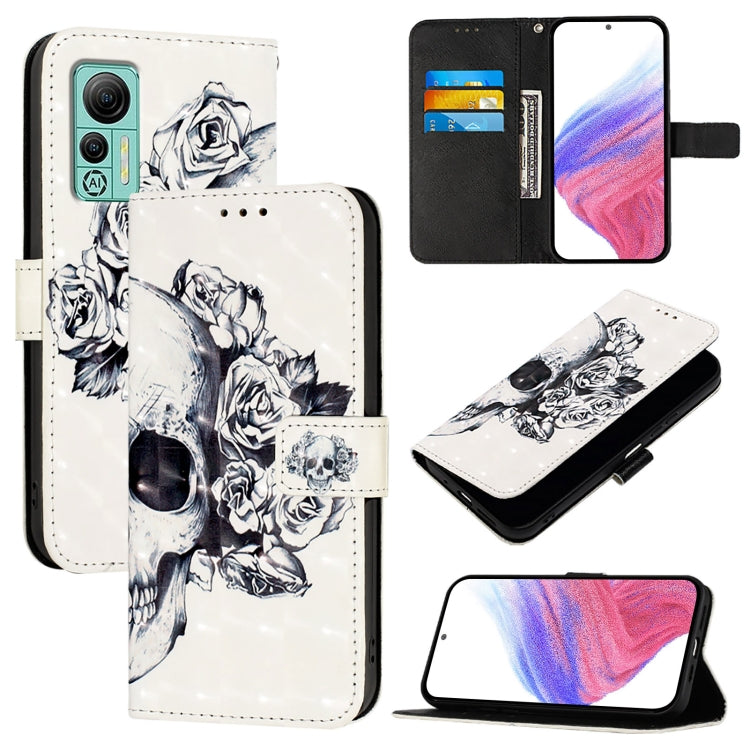 For Ulefone Note 14 3D Painting Horizontal Flip Leather Phone Case(Skull) - Ulefone Cases by PMC Jewellery | Online Shopping South Africa | PMC Jewellery | Buy Now Pay Later Mobicred