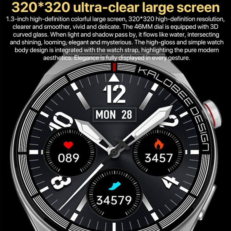 1.3 inch Leather Band IP68 Waterproof Smart Watch Support Bluetooth Call(Brown) - Smart Watches by PMC TechLife | Online Shopping South Africa | PMC TechLife | Buy Now Pay Later Mobicred
