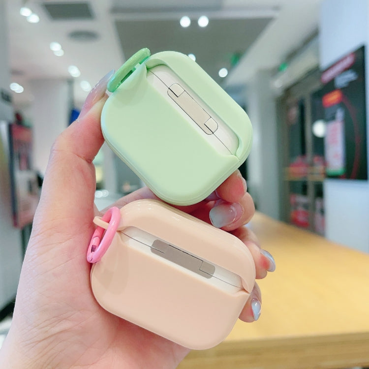 For AirPods 2 / 1 Fresh 3D Text Skin Feel Earbuds Box PC Case(Green) - For AirPods Pro 2 by PMC Jewellery | Online Shopping South Africa | PMC Jewellery | Buy Now Pay Later Mobicred