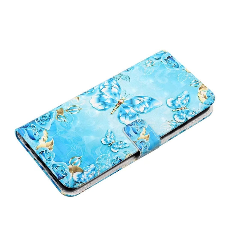 For Samsung Galaxy S25+ 5G Oil Embossed 3D Drawing Leather Phone Case(Blue Butterflies) - Galaxy S25+ 5G Cases by PMC Jewellery | Online Shopping South Africa | PMC Jewellery | Buy Now Pay Later Mobicred