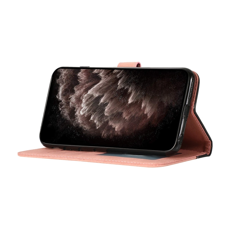 For Samsung Galaxy S25+ 5G Dual-color Stitching Leather Phone Case(Black Rose Gold) - Galaxy S25+ 5G Cases by PMC TechLife | Online Shopping South Africa | PMC TechLife | Buy Now Pay Later Mobicred