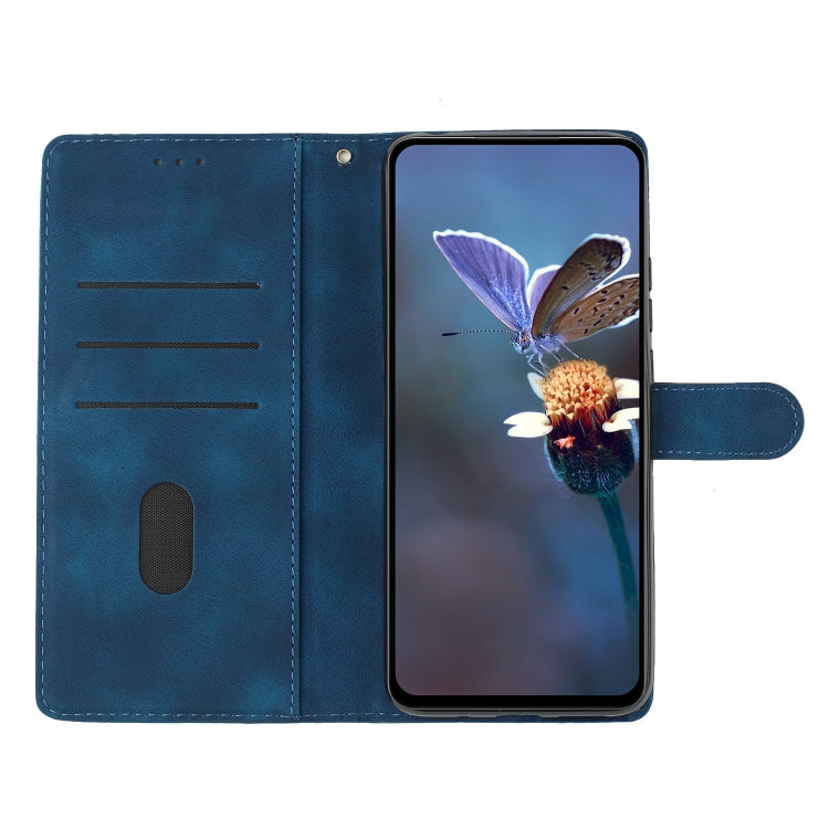 For Samsung Galaxy S25 Ultra 5G Cherry Blossom Butterfly Skin Feel Embossed PU Phone Case(Blue) - Galaxy S25 Ultra 5G Cases by PMC Jewellery | Online Shopping South Africa | PMC Jewellery | Buy Now Pay Later Mobicred