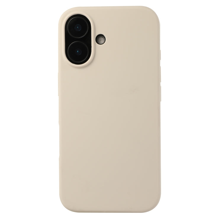 For iPhone 16 Plus Liquid Silicone Phone Case(Antique White) - iPhone 16 Plus Cases by PMC Jewellery | Online Shopping South Africa | PMC Jewellery | Buy Now Pay Later Mobicred