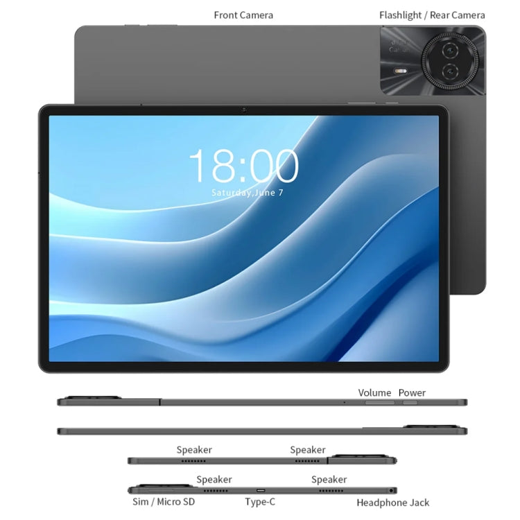 Teclast T50 Max Tablet PC 11 inch, 8GB+256GB,  Android 14 MediaTek Helio G99 Octa Core, 4G LTE Dual SIM - TECLAST by TECLAST | Online Shopping South Africa | PMC Jewellery | Buy Now Pay Later Mobicred