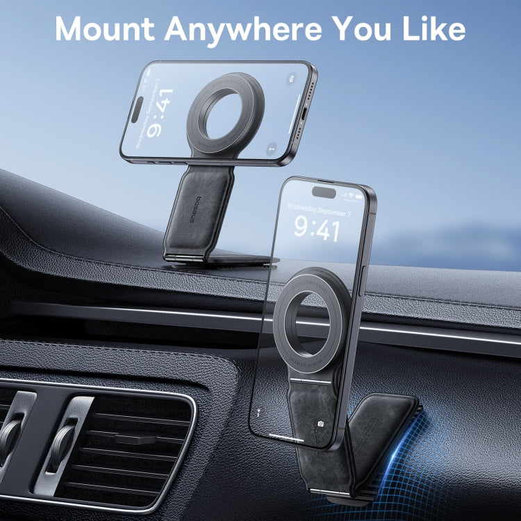 Baseus PrimeTrip Series C02 Mega Magnetic Car Mount Stick on Version(White) - Car Holders by Baseus | Online Shopping South Africa | PMC Jewellery | Buy Now Pay Later Mobicred