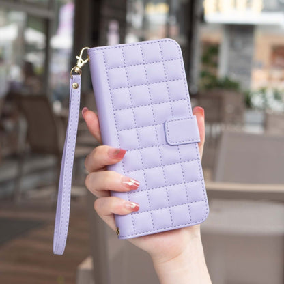 For Google Pixel 9 Square Texture Leather Phone Case(Purple) - Google Cases by PMC Jewellery | Online Shopping South Africa | PMC Jewellery | Buy Now Pay Later Mobicred