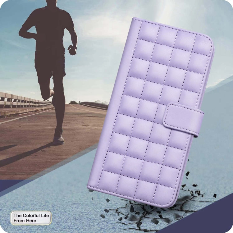 For Google Pixel 9 Pro Square Texture Leather Phone Case(Purple) - Google Cases by PMC TechLife | Online Shopping South Africa | PMC TechLife | Buy Now Pay Later Mobicred