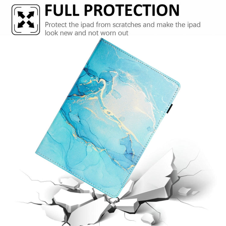 For Lenovo Tab M11/ Xiaoxin Pad 11 2024 Marble Litchi Leather Smart Tablet Case(Green) - Lenovo by PMC Jewellery | Online Shopping South Africa | PMC Jewellery | Buy Now Pay Later Mobicred