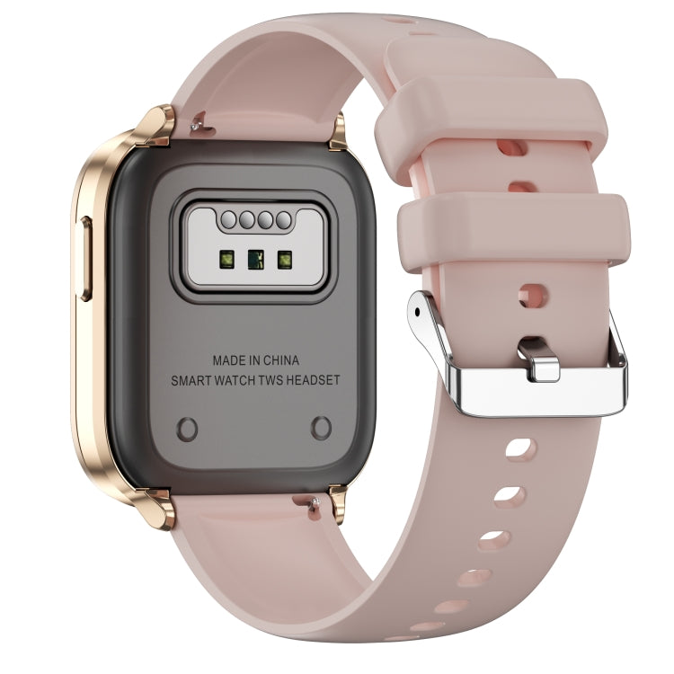 X9 1.85 inch Square Screen 2 in 1 Bluetooth Earphone Smart Watch(Gold Pink) - Smart Watches by PMC TechLife | Online Shopping South Africa | PMC TechLife | Buy Now Pay Later Mobicred