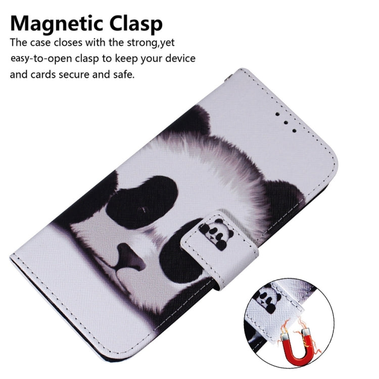 For Samsung Galaxy S25+ 5G Coloured Drawing Flip Leather Phone Case(Panda) - Galaxy S25+ 5G Cases by PMC Jewellery | Online Shopping South Africa | PMC Jewellery | Buy Now Pay Later Mobicred