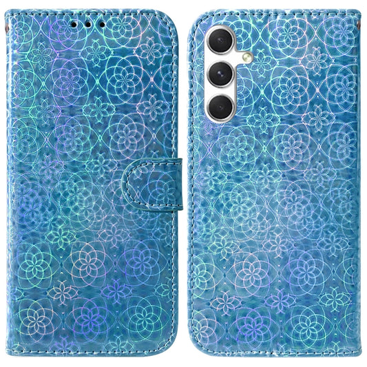 For Samsung Galaxy S25 5G Colorful Magnetic Buckle Leather Phone Case(Blue) - Galaxy S25 5G Cases by PMC Jewellery | Online Shopping South Africa | PMC Jewellery | Buy Now Pay Later Mobicred