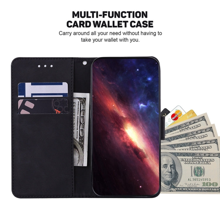 For Samsung Galaxy S25 Ultra 5G Geometric Embossed Leather Phone Case(Black) - Galaxy S25 Ultra 5G Cases by PMC Jewellery | Online Shopping South Africa | PMC Jewellery | Buy Now Pay Later Mobicred