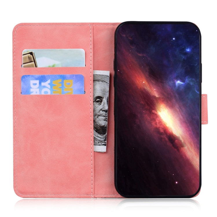 For Samsung Galaxy S25 5G Tiger Embossing Pattern Flip Leather Phone Case(Pink) - Galaxy S25 5G Cases by PMC Jewellery | Online Shopping South Africa | PMC Jewellery | Buy Now Pay Later Mobicred