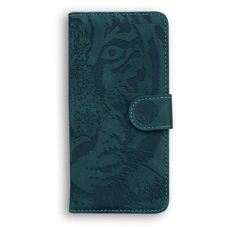 For Samsung Galaxy S25+ 5G Tiger Embossing Pattern Flip Leather Phone Case(Green) - Galaxy S25+ 5G Cases by PMC Jewellery | Online Shopping South Africa | PMC Jewellery | Buy Now Pay Later Mobicred