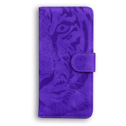 For Samsung Galaxy S25 Ultra 5G Tiger Embossing Pattern Flip Leather Phone Case(Purple) - Galaxy S25 Ultra 5G Cases by PMC Jewellery | Online Shopping South Africa | PMC Jewellery | Buy Now Pay Later Mobicred