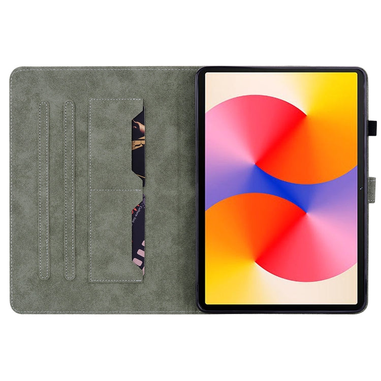 For Huawei MatePad SE 11 2024 Tiger Pattern Flip Leather Tablet Case(Grey) - Huawei by PMC Jewellery | Online Shopping South Africa | PMC Jewellery | Buy Now Pay Later Mobicred