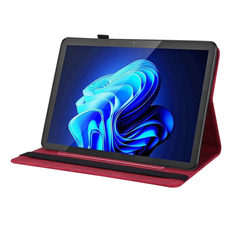 For itel Pad One 10.1 Butterfly Flower Embossed Leather Tablet Case(Red) - Others by PMC TechLife | Online Shopping South Africa | PMC TechLife | Buy Now Pay Later Mobicred