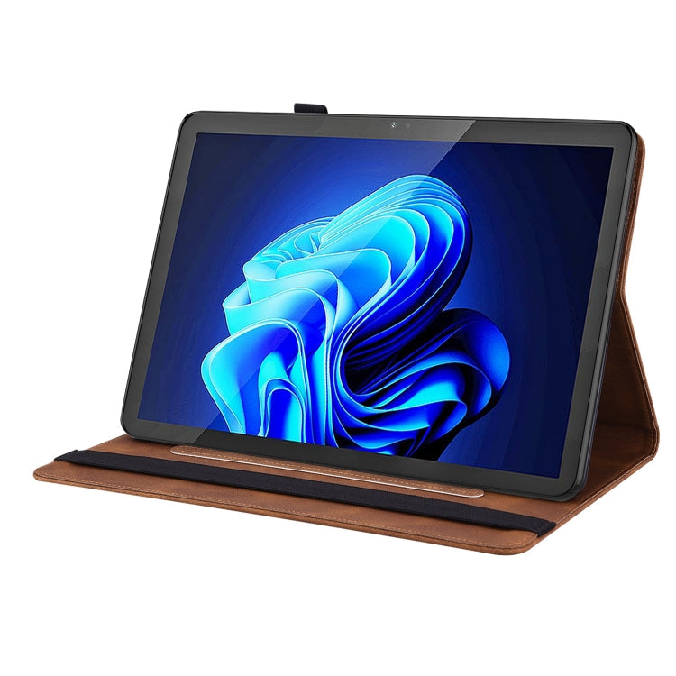 For itel Pad One 10.1 Butterfly Flower Embossed Leather Tablet Case(Brown) - Others by PMC TechLife | Online Shopping South Africa | PMC TechLife | Buy Now Pay Later Mobicred