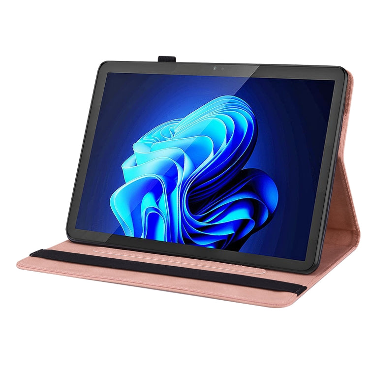 For itel Pad One 10.1 Butterfly Flower Embossed Leather Tablet Case(Rose Gold) - free shipping - PMC TechLife - Order now!