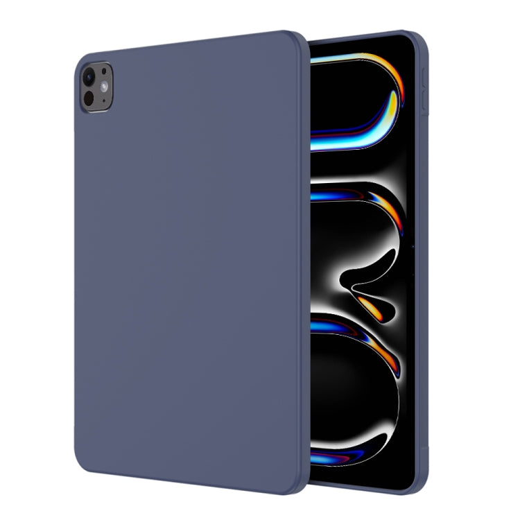 For iPad Pro 11 2024 Mutural Silicone Microfiber Tablet Case(Midnight Blue) - free shipping - PMc TechLife - Order now!