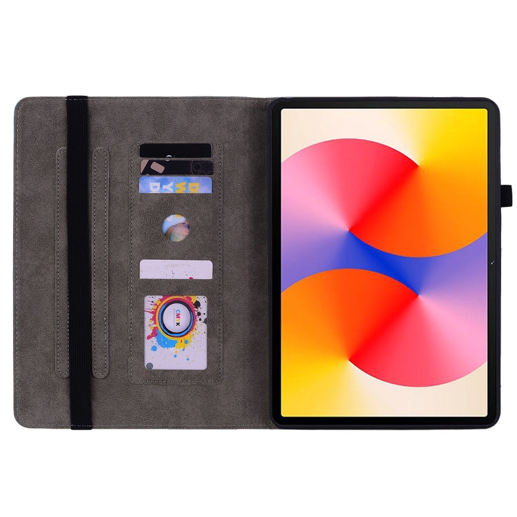 For Huawei MatePad SE 11 2024 Butterfly Rose Embossed Leather Tablet Case(Dark Blue) - Huawei by PMC Jewellery | Online Shopping South Africa | PMC Jewellery | Buy Now Pay Later Mobicred