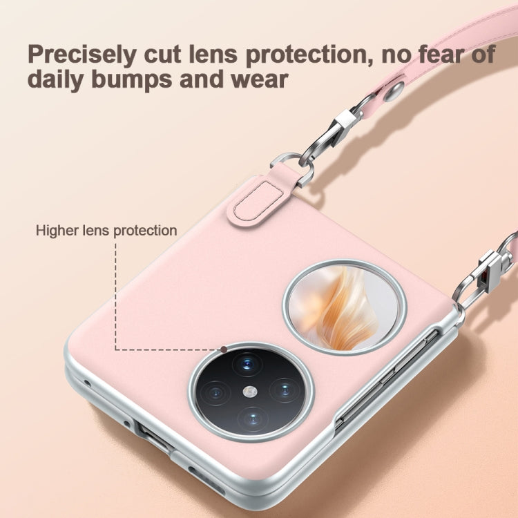 For Huawei Pocket 2 SULADA Skin Feel Liquid Leather Phone Case with Strap(Black) - free shipping - PMC TechLife - Order now!