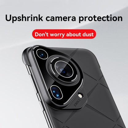 For Huawei Pura 70 Pro Borderless Upshrink Camera Protection Magnetic Phone Case(Black) - Huawei Cases by PMC Jewellery | Online Shopping South Africa | PMC Jewellery | Buy Now Pay Later Mobicred