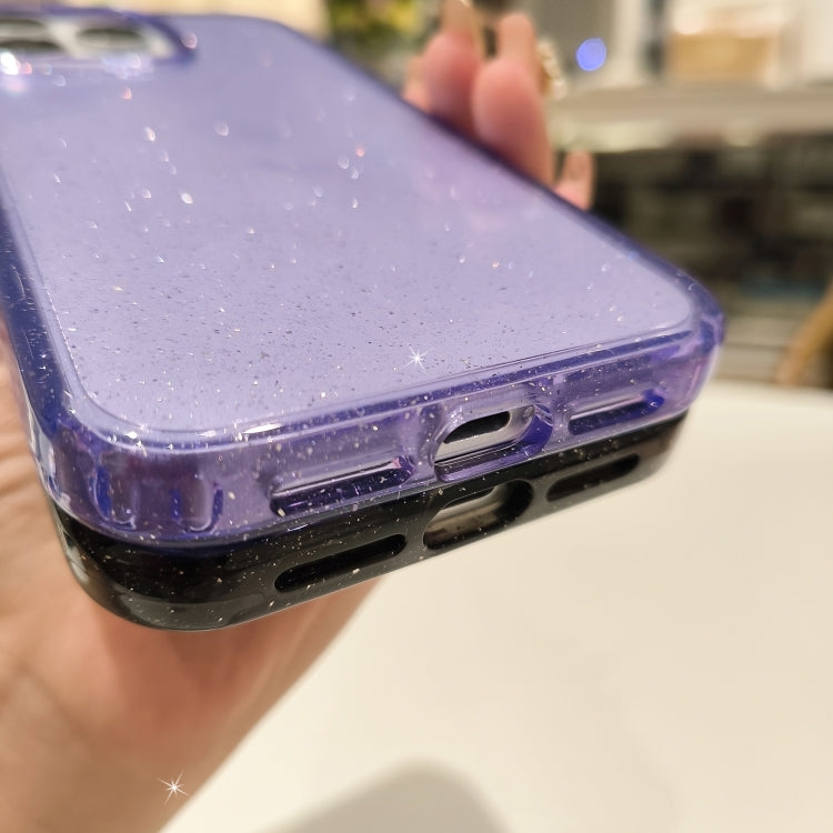 For iPhone 16 Plus Glitter Powder TPU Hybrid PC Phone Case(Translucent) - iPhone 16 Plus Cases by PMC TechLife | Online Shopping South Africa | PMC TechLife | Buy Now Pay Later Mobicred